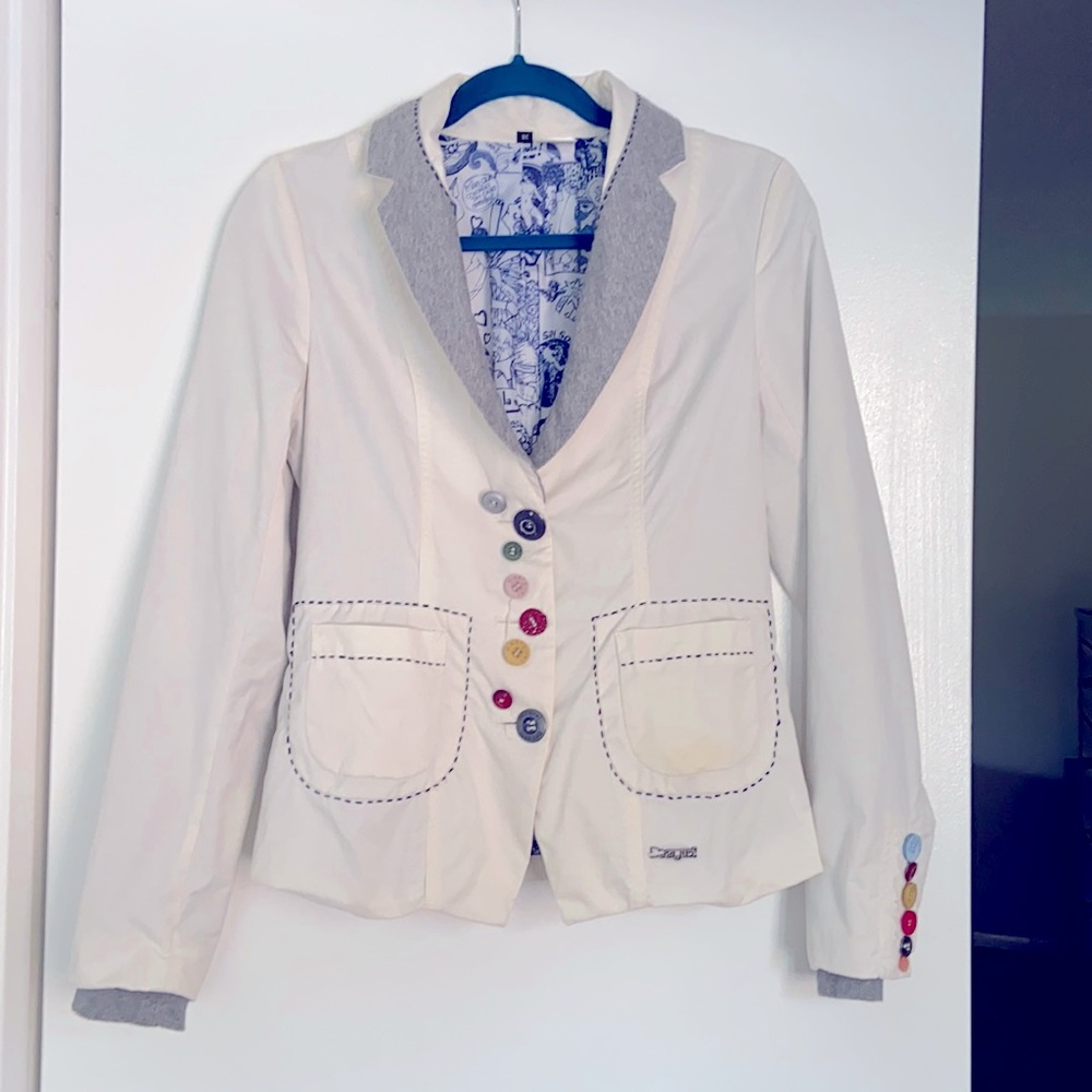 Funky Desigual jacket with embroidery